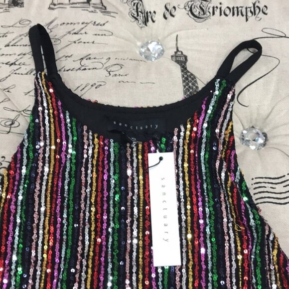 Sanctuary Cyber Sequin Tank - Picture 5 of 7